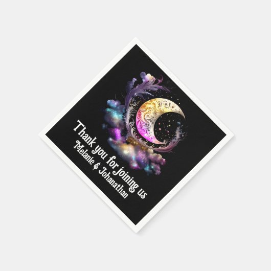 Himmelsmondsterne, chic stars serviette (Ecke)