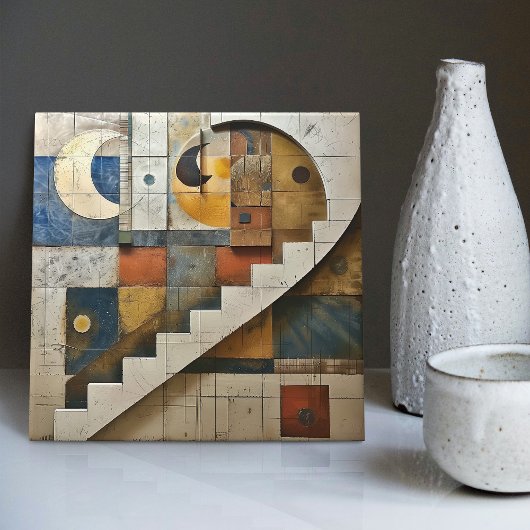 Himmelsmonumental Geometric Mosaic Fliese