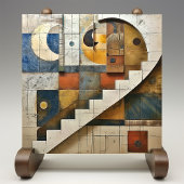 Himmelsmonumental Geometric Mosaic Fliese