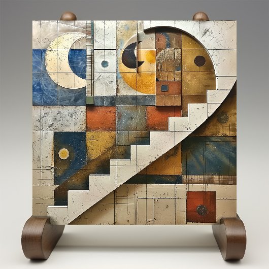 Himmelsmonumental Geometric Mosaic Fliese