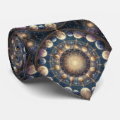 Himmelsmuster Krawatte (Gerollt)