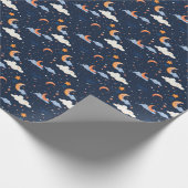 Himmelsmusterpapier-Astronomie Geschenkpapier (Ecke)