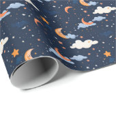 Himmelsmusterpapier-Astronomie Geschenkpapier (Rolleneckpunkt)