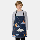 Himmelsmusterpapier-Astronomie Schürze (Getragen)