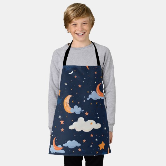 Himmelsmusterpapier-Astronomie Schürze (Getragen)