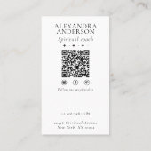 Himmelsmystic Esoteric Moth and Moon Spiritual Visitenkarte (Rückseite)