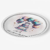 Himmelsmystische kosmische Astrologie Geburtstagsp Pappteller (Schrägansicht)