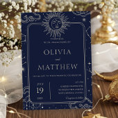 Himmelsmystische Sternennebelsterne Hochzeit Einladung