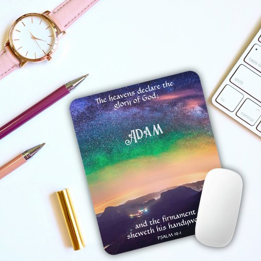 Himmelsnacht Himmelbett 19:1 Schrift Verse Mousepad