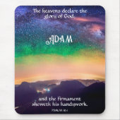 Himmelsnacht Himmelbett 19:1 Schrift Verse Mousepad (Vorne)