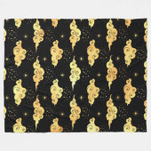 Himmelsnachthimmel Fleecedecke (Vorderseite (Horizontal))