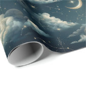 Himmelsnächtlicher Himmelspapier Geschenkpapier (Rolleneckpunkt)