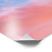 Himmelspastellleuchte aus dunkelrotem Himmel Fotodruck (Ecke)