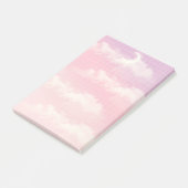 Himmelspastellleuchte aus dunkelrotem Himmel Post-it Klebezettel (angewinkelt)