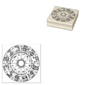 Himmelsrad des Zodiak #1 Gummistempel (Stempel)
