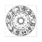 Himmelsrad des Zodiakus Diagramm #1 Permastempel (Design)