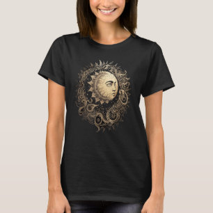 Himmelsraum Sonne Mond Boho Luna Solar Astronomie T-Shirt
