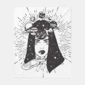 Himmelsraumfrau Fleecedecke (Vorderseite)