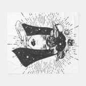 Himmelsraumfrau Fleecedecke (Vorderseite (Horizontal))