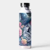 Himmelsrose Hexe Traumlandschaft Trinkflasche (Links)