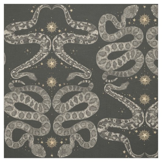 Himmelsschlangen aus dunklem Stoff (Muster)