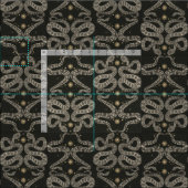 Himmelsschlangen aus dunklem Stoff (Kachel)