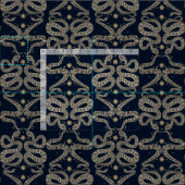 Himmelsschlangen-Indigostoff Stoff (Kachel)