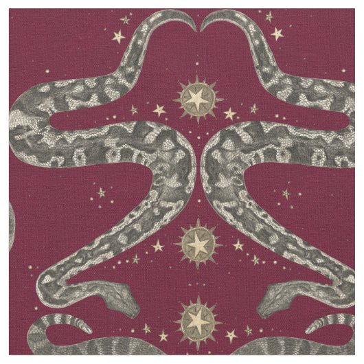 Himmelsschlangen Stoff (Nahaufnahme)