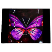 Himmelsschmetterling-Hintergrund Große Geschenktüte (Vorderseite)