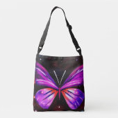 Himmelsschmetterling-Hintergrund Tragetaschen Mit Langen Trägern (Rückseite)