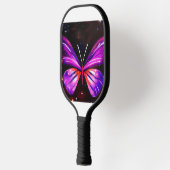 Himmelsschmetterling Schwarz-Weiß Pickleball Schläger (Links)