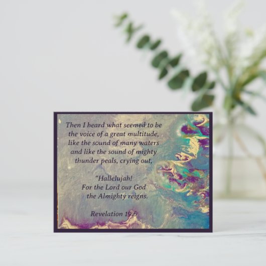 Himmelsschrei Postkarte (Stehend Vorderseite)