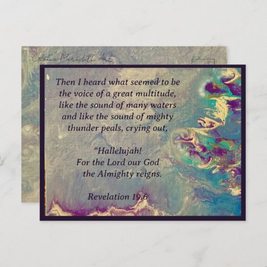 Himmelsschrei Postkarte (Vorne/Hinten)