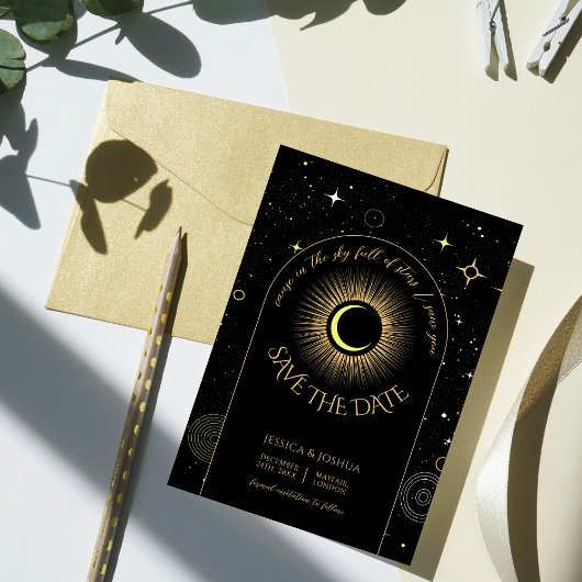 Himmelsschwarzer Bogen in den Sternen, die ich dic Einladung