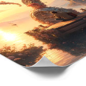 Himmelsseele Sunrise Fantasy Poster (Ecke)