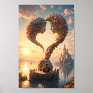 Himmelsseele Sunrise Fantasy Poster