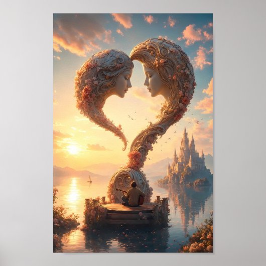Himmelsseele Sunrise Fantasy Poster (Vorne)