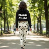 Himmelssonne Mond Sterne Creme Leggings