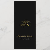 Himmelssonne und Mondhochzeit Menükarte (Rückseite)