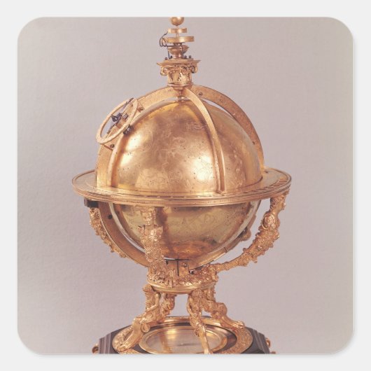Himmelssphäre, c.1580 quadratischer aufkleber (Vorderseite)