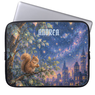 Himmelsstadt Laptop-Geschenk. Sternbeobachtung Ges Laptopschutzhülle
