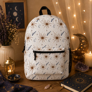 Himmelsstern, Sonne und Mond Bedruckter Rucksack