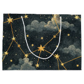 Himmelssternbild-Muster (1) Große Geschenktüte (Rückseite)