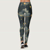 Himmelssternbild-Muster (1) Leggings (Rückseite)