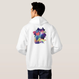 Himmelssternbläser und Regenbogenfrettchen Hoodie