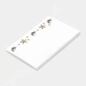 HimmelsSterne und Monde Post-it Klebezettel (angewinkelt)