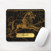 Himmelssternkarte Astrologisches Zeichen LÖWE Löwe Mousepad (Mit Mouse)