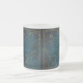 Himmelssternkarte Konstellation blaue Goldgalaxie Mattglastasse (VorderseiteRechts)