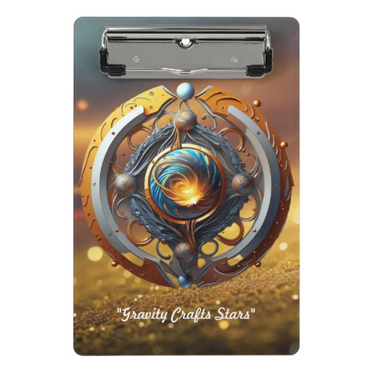 "Himmelsstrahlung" Mini Klemmbrett (Vorderseite)