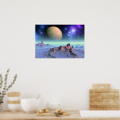 Himmelsströmung Poster (Küche)